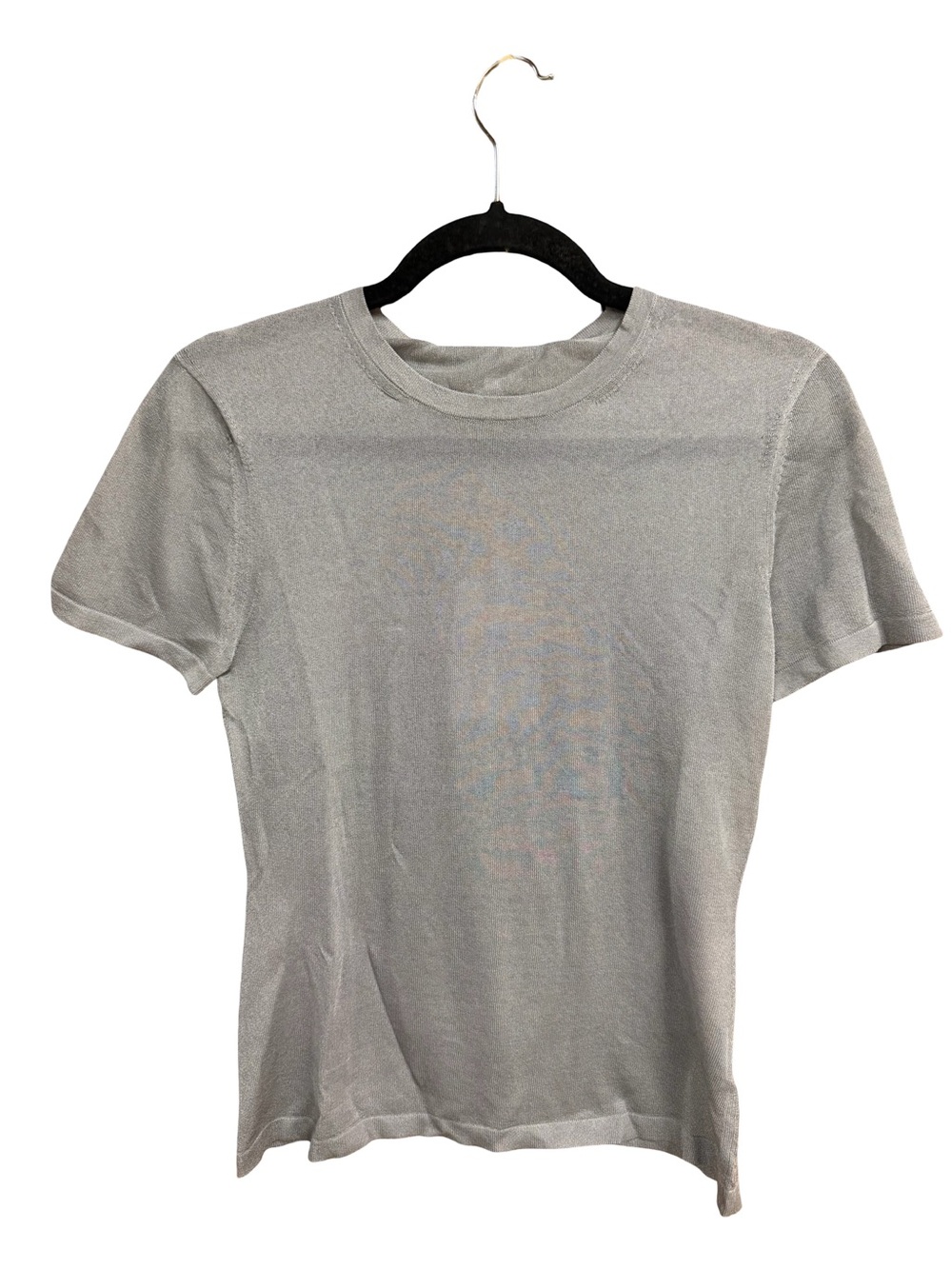 EAVES Wrenley Knit Tee Grey Sheer Short Sleeve top Revolve S - Picture 7 of 8